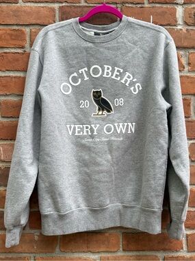 October’s Very Own (OVO) Gray Crewneck Sweatshirt